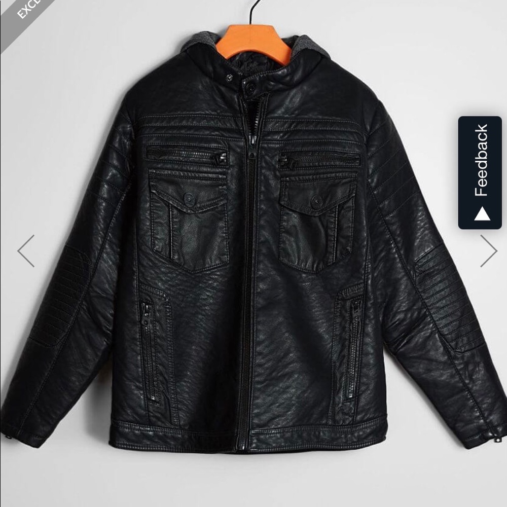 Buckle Kids Leather jacket
